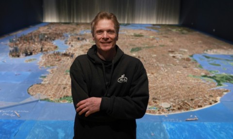 Joe Macken spent more than two decades creating the scale model of New York City in his basement