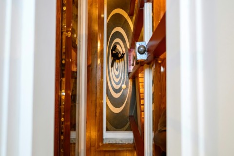 A visitor walks through The Museum of Innocence in Istanbul