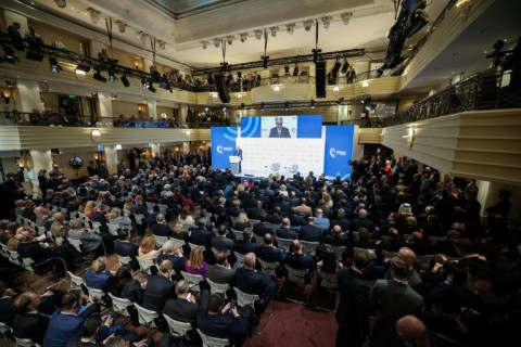 Business, political and security delegates crowded into a hotel in Munich for the high-level conference