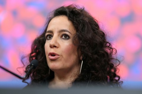 Tunisian film director Leyla Bouzid presented 'In a Whisper' at the Berlin film festival