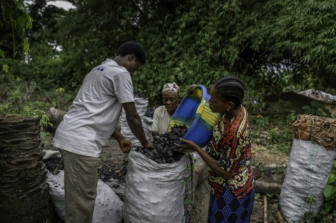 The charcoal trade fuels deforestation but is relied on by local communities, who earn 8,000 Congolese francs ($3) per sack
