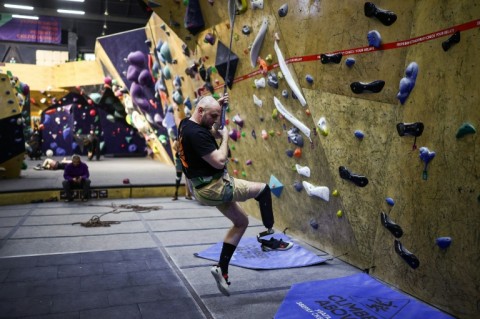 Oleg Khmylevskyi called his wound -- losing one leg below the knee joint -- 'the jackpot among potential misfortunes'