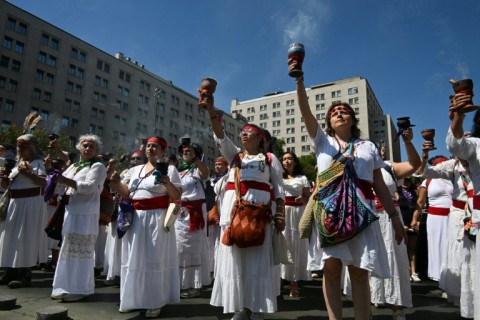 Women marched in the Chilean capital