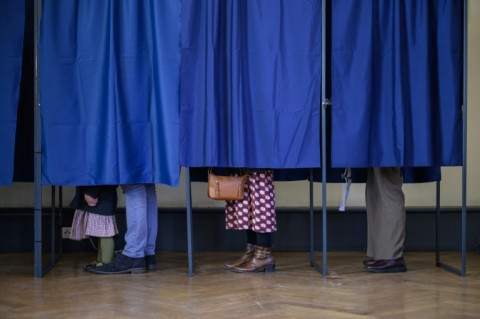 Residents of the southern city of Perpignan vote in the first round of France's municipal elections