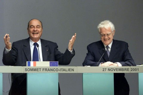 President Chirac (L) and PM Jospin were forced to govern together from 1997 to 2002