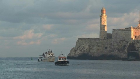 The first boat of a flotilla carrying medical supplies, food and solar panels reaches Cuba to aid the island as a US fuel blockade deepens its energy crisis