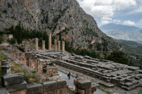 Rockslides are a concern at the ancient theatre of Delphi