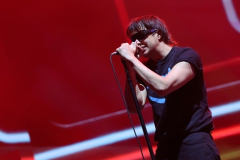 The Strokes frontman, Julian Casablancas, thrilled the audience with the New York band's greatest hits on the second day of Coachella