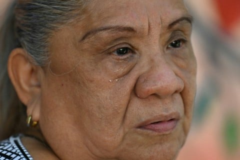 Sandra Gallegos, 53, said her 'greatest hope' is to find her 36-year-old son Fernando, who disappeared in El Salvador's northwestern department of Santa Ana