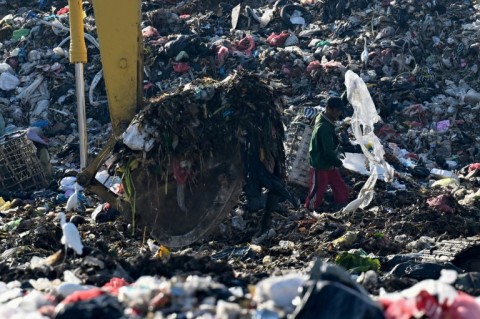 The Suwung landfill received about 1,000 tons of waste per day
