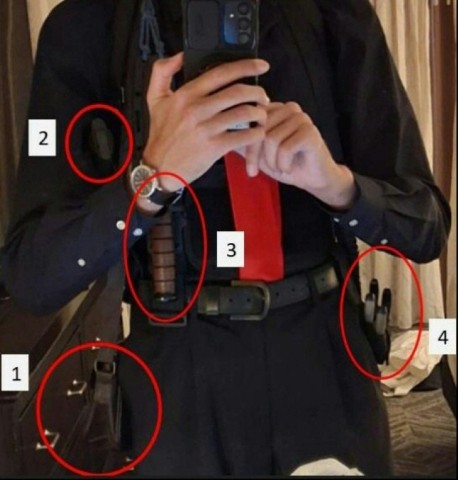 Prosecutors say Cole Allen carried a shotgun, a pistol and several knives on his failed attack