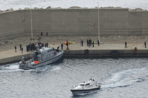 Activists from the Gaza aid flotilla were taken by Coast Guard vessel to Atherinolakkos port in Crete after having been grabbed by Israeli forces in international water