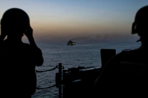 US forces patrolling the Arabian Sea
