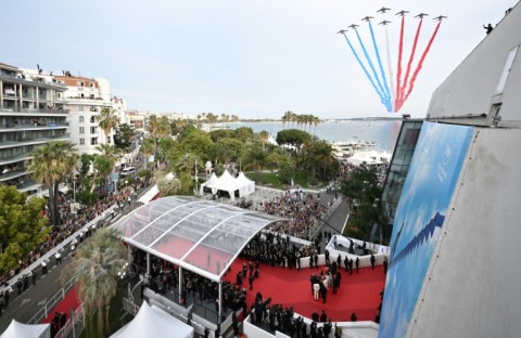 French acrobatic display planes flew over Cannes in 2022 when Tom Cruise turned up to promote 'Top Gun: Maverick'