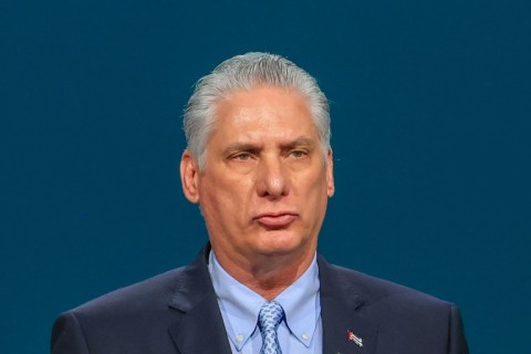 Cuba's President Miguel Diaz-Canel acknowledged the 'particularly tense' situation over energy shortages on the island but pinned blame squarely on the United States