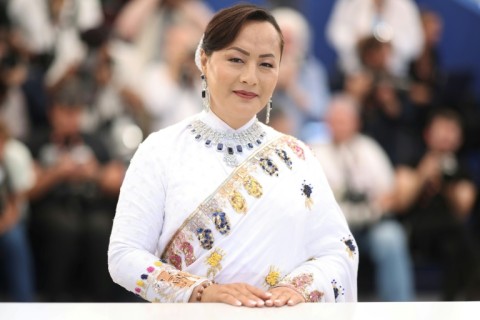 Full of grace: Nepalese Kinnar actress Pushpa Thing Lama at Cannnes