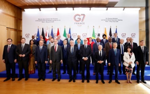 The meeting tees up a G7 leaders summit in June