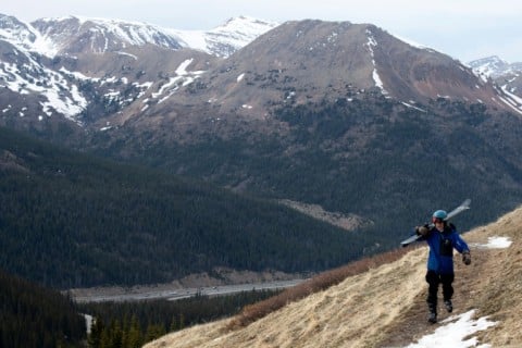 Tim Faris needs 36 more days of skiing to achieve his goal of 1,200 days of skiing in six years