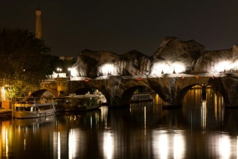 The work will be lit up at night