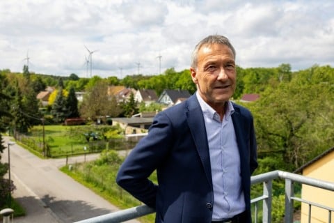 Mayor Klaus Prietzel has floated the idea of the town taking over the turbine to lower residents' energy bills