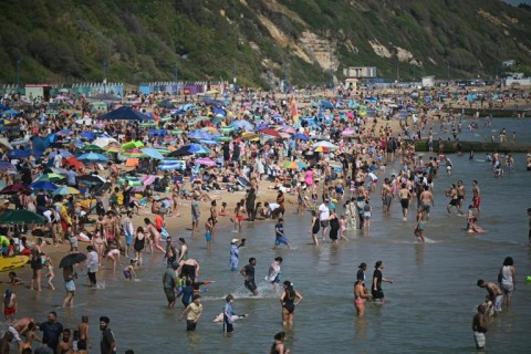 Beaches were packed