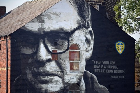 A mural of Marcelo Bielsa in Leeds