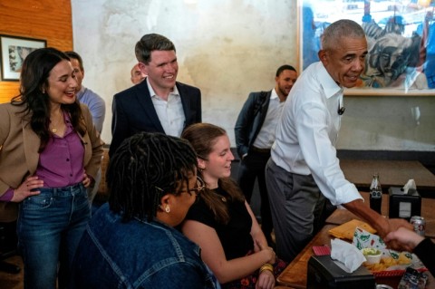 Texas Democrat James Talarico (C) will have the backing of former president Barack Obama (R) and other party heavyweights in the push to flip Texas in November