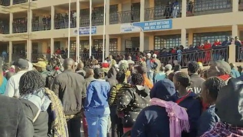 Parents gather at Kenyan school after blaze kills at least 16 people, mostly children