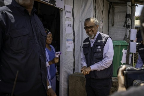 WHO chief Tedros Adhanom Ghebreyesus visited the epicentre of the outbreak in DR Congo on the weekend