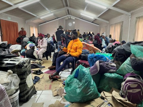 Nearly a week after the violence, around 100 foreign nationals and some South Africans are still taking shelter in a community hall