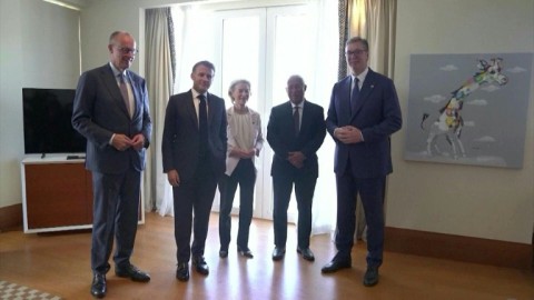 European leaders meet Serbian president, who has ties with Russia