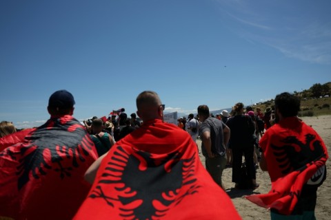 Albanians step up protests at Trump-linked property development