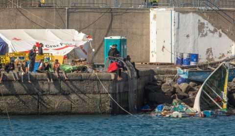 Arguineguin became known as the 'dock of shame' during a surge in migrant arrivals in 2020