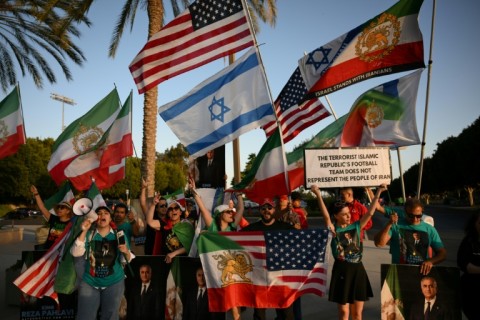 Protesters by members of the Iranian diaspora say they will demonstrate outside the SoFi Stadium in Los Angeles ahead of Iran's World Cup opener against New Zealand
