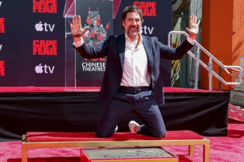 Spanish star Javier Bardem was immortalized in Hollywood when he stuck his hands and feet in wet cement outside the Chinese Theatre