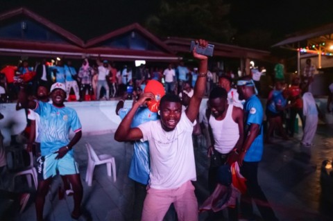 Congolese supporters roared with delight at the Democratic Republic of Congo's first ever World Cup goal