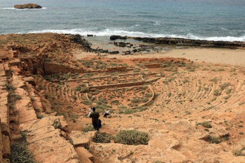 Archaeologists are concerned about Apollonia, Cyrene's former port, a third of which has been submerged by the sea over the centuries