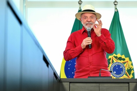 Brazil's President Luiz Inacio Lula da Silva is often seen in red, the color of the political left