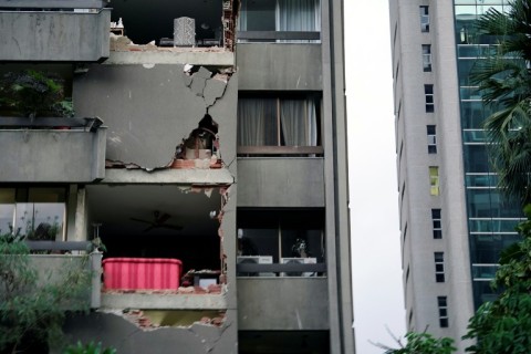 Walls fell, buildings collapsed and roofs crumbled following the twin tremors in Venezuela