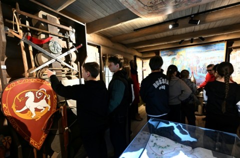 The "Battle on the Ice" exposition has seen a surge in visitors since its inclusion on a list of "patriotic" tourist routes
