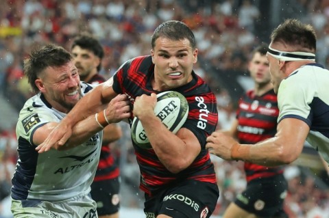 Toulouse's French scrum-half Antoine Dupont