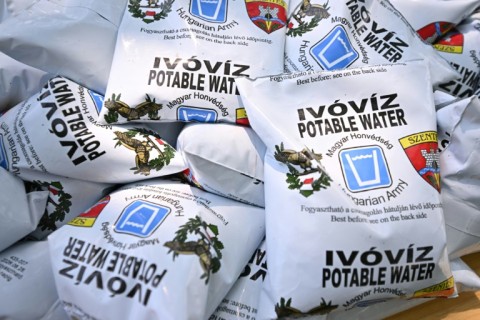 The army has delivered bags of drinking water to some areas