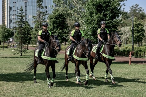 For the first time, Ankara has got its own detachment of mounted police officers