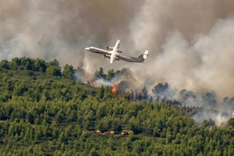 The fires forced evacuations in southwestern France