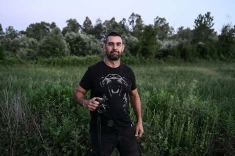 Amateur photographer Eleftherios Zioutis posts images of intruding bears on social media