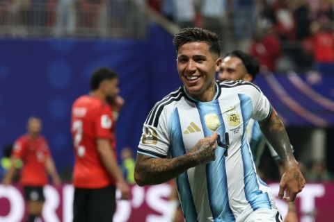 Enzo Fernandez scored the header that sent Argentina into the World Cup quarter-finals