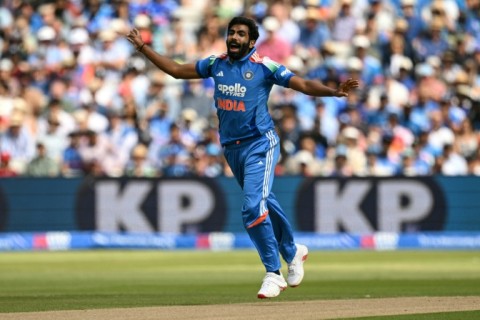 India's Jasprit Bumrah in action during the 1st ODI against England at Edgbaston