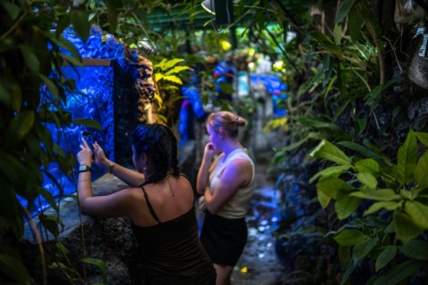 Japan's Yomitan village is home to a rainforest-like indoor farm, where creatures such as coral, tropical fish and sea cucumbers inhabit different aquariums