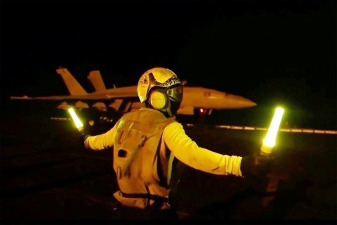 The US military said Friday it had completed its thirteenth night in a row of attacks on Iranian military targets