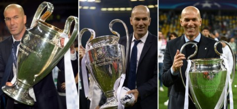 Zidane guided Real Madrid to three successive Champions League victories as a coach